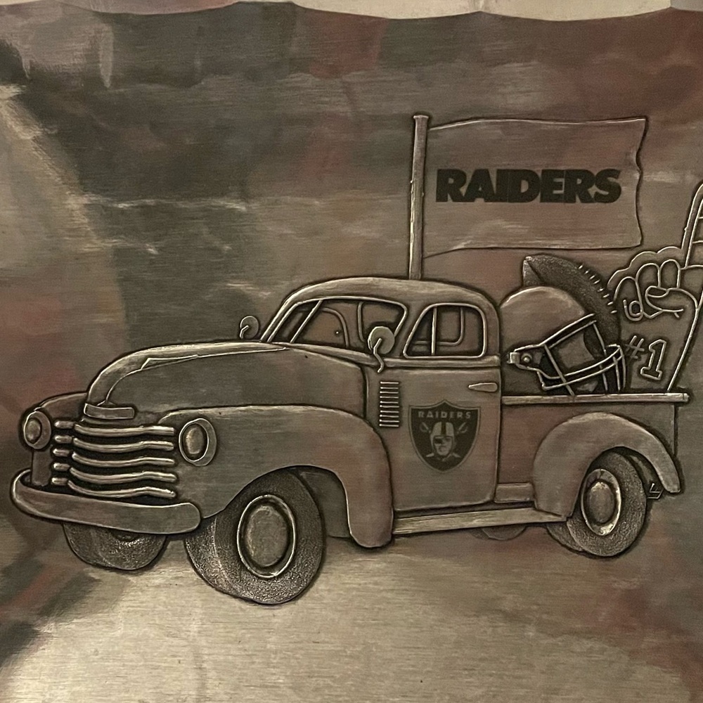 NFL Wendell August Las Vegas Raiders Logo Canape Tray